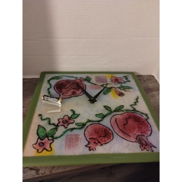 Kilnformed Glass Kitchen Wall Clock Debbie Harary Glass Studio